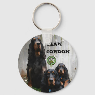 CLAN GORDON, Gordon Setter-Sleutelhanger Sleutelhanger