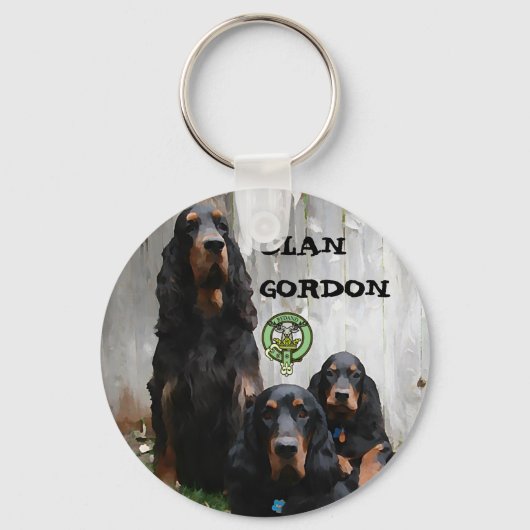 CLAN GORDON, Gordon Setter-Sleutelhanger Sleutelhanger (Voorkant)