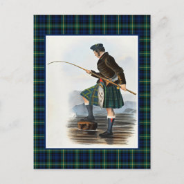 Clan Gordon  Illustratie Tartan Lijst Briefkaart