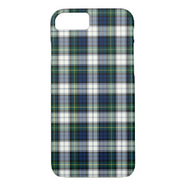 Clan Gordon Jurk Tartan Navy Blauw en Wit Plaid iPhone 8/7 Hoesje