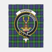 Clan Gordon Modern Tartan Pset Fleece Deken (Voorkant)