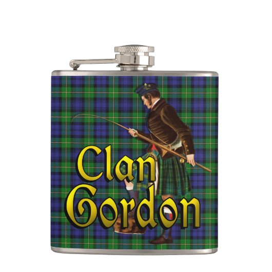 Clan Gordon Old Scotland Flask Heupfles (Voorkant)