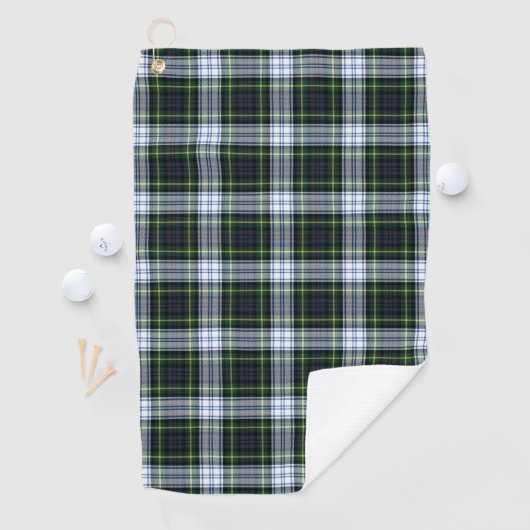 Clan Gordon Plaid Tartan Green White Check Golfhanddoek (Insitu)