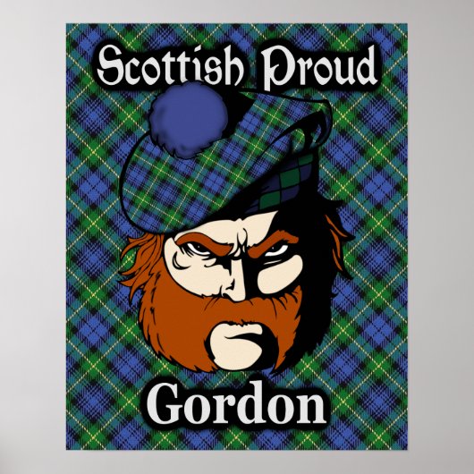 Clan Gordon Scottish Tartan Poster (Voorkant)