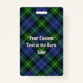 Clan Gordon Tartan Badge (Achterkant)