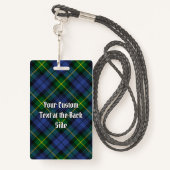 Clan Gordon Tartan Badge (Achterkant met draagriem)