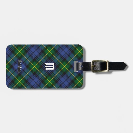 Clan Gordon Tartan Bagagelabel (Voorkant horizontaal)