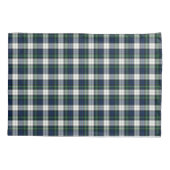 Clan Gordon Tartan Blauw en Wit Schots Plaid Kussensloop (Achterkant)