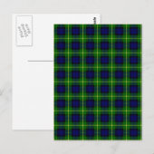Clan Gordon Tartan Briefkaart (Voorkant / Achterkant)