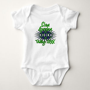 Clan Gordon Tartan Burst Vintage Birthyear Romper