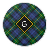 Clan Gordon Tartan Ceramic Knob Keramische Knop (Voorkant)