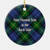 Clan Gordon Tartan Ceramic Ornament (Achterkant)