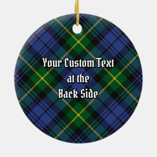 Clan Gordon Tartan Ceramic Ornament (Achterkant)