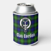 Clan Gordon Tartan Crest Blikjeskoeler (Blikje Achterkant)