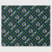 Clan Gordon Tartan Crest Cadeaupapier (Vlak)