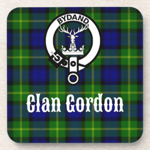 Clan Gordon Tartan Crest Drankjes Onderzetter
