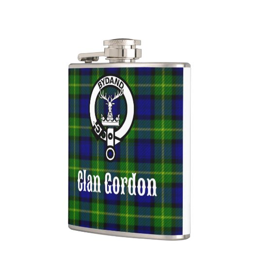 Clan Gordon Tartan Crest Heupfles (Links)