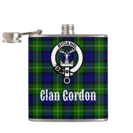 Clan Gordon Tartan Crest Heupfles