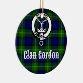 Clan Gordon Tartan Crest Keramisch Ornament (Rechts)