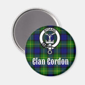 Clan Gordon Tartan Crest Magneet (Voorkant / Achterkant)
