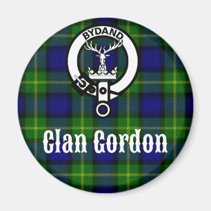 Clan Gordon Tartan Crest Magneet