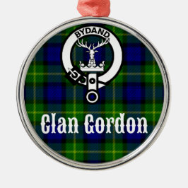 Clan Gordon Tartan Crest Metalen Ornament