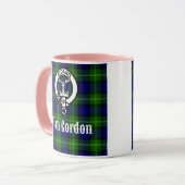 Clan Gordon Tartan Crest Mok (Voorkant links)
