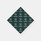 Clan Gordon Tartan Crest Servet (Hoek)