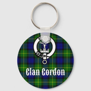 Clan Gordon Tartan Crest Sleutelhanger