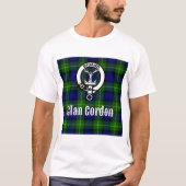 Clan Gordon Tartan Crest T-shirt (Voorkant)