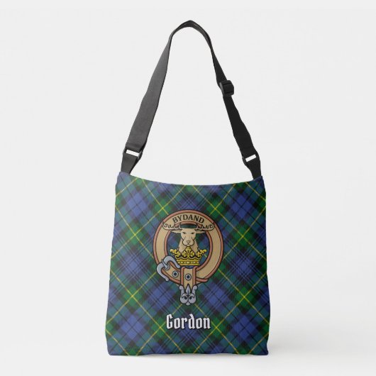 Clan Gordon Tartan Crossbody Tas (Voorkant)