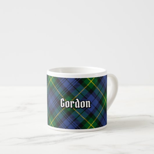 Clan Gordon Tartan Espresso Kop (Voorkant rechts)
