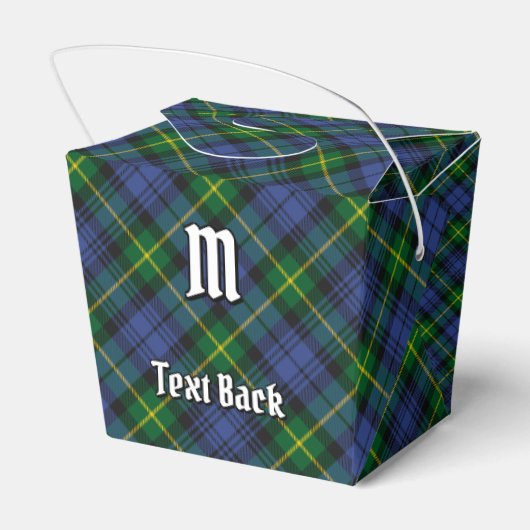 Clan Gordon Tartan Favor Box Bedankdoosjes (Achterkant)