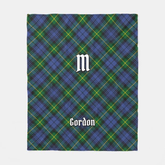 Clan Gordon Tartan Fleece Blanket (Voorkant)