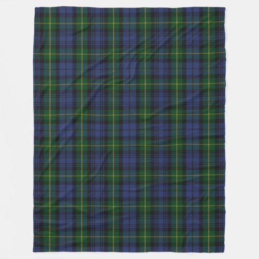 Clan Gordon Tartan Fleece Blanket (Voorkant)