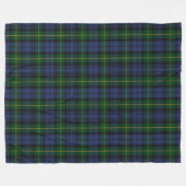 Clan Gordon Tartan Fleece Blanket (Voorkant (Horizontaal))