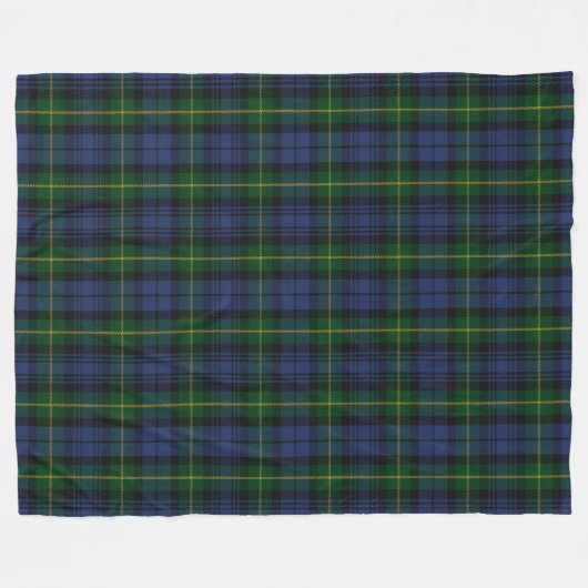 Clan Gordon Tartan Fleece Blanket (Voorkant (Horizontaal))