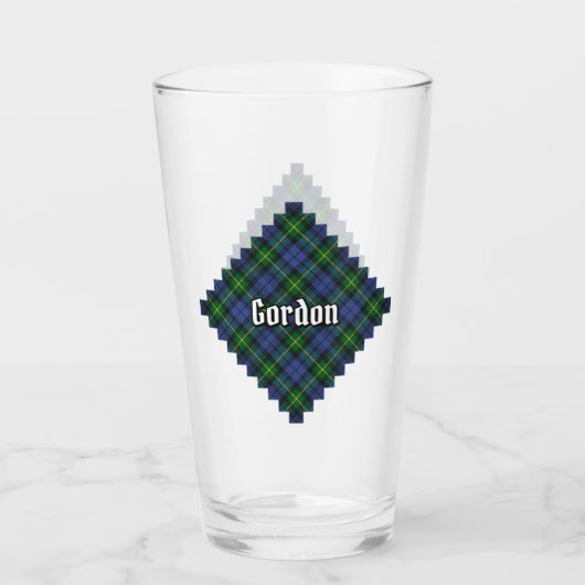Clan Gordon Tartan Glass Glas (Achterkant)