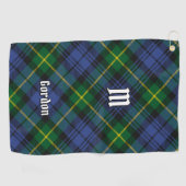 Clan Gordon Tartan Golf Towel Golfhanddoek (Horizontaal)