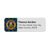 Clan Gordon Tartan Label (Voorkant)
