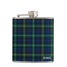Clan Gordon Tartan Monogrammed Heupfles