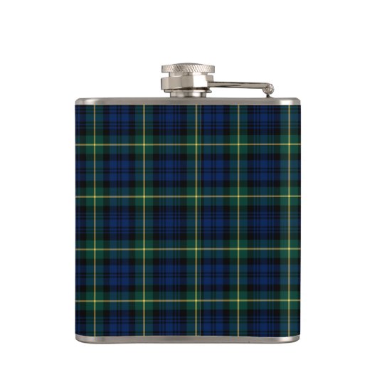 Clan Gordon Tartan Monogrammed Heupfles (Achterkant)