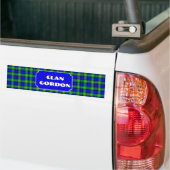 Clan Gordon Tartan Name Bumpersticker (Op Truck)