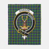 Clan Gordon Tartan Pset Fleece Deken (Voorkant)