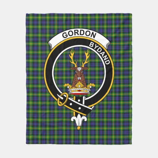 Clan Gordon Tartan Pset Fleece Deken (Voorkant)