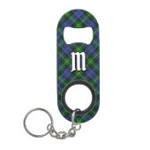 Clan Gordon Tartan Sleutelhanger Mini Flessenopener (Voorkant)