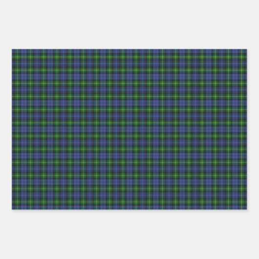 Clan Gordon Tartan Wrapping Paper Sheets (Voorkant)