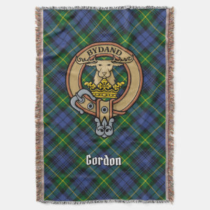 Clan Gordon Wapen boven Tartan Deken