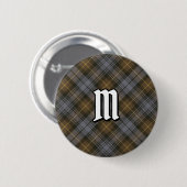 Clan Gordon Weathered Tartan Button (Voorkant /achterkant)