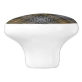 Clan Gordon Weathered Tartan Ceramic Knob. Keramische Knop (Zijkant)